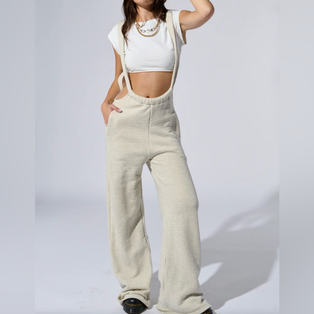 Akira Stylish Grey Jumpsuit/ Overalls Sz M